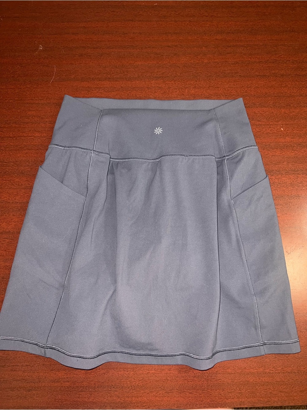 Athleta Slate Gray Performance Mini Skirt - Picture 3 of 3
